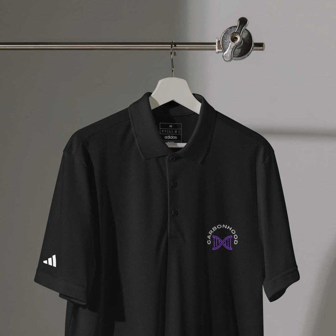 Adidas sport polo | Carbon Hood GeorgeKenny Design
