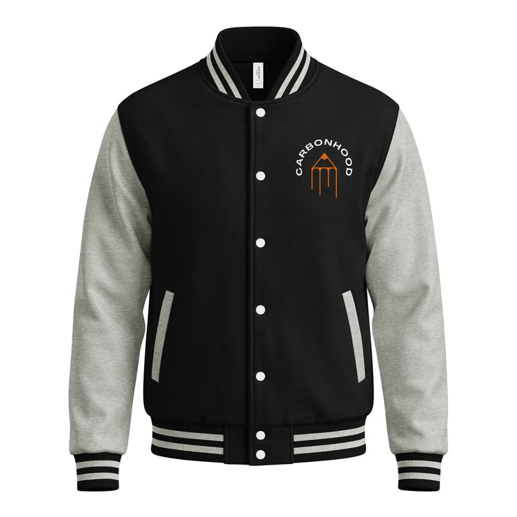 Heavyweight letterman jacket | Carbon Hood GeorgeKenny Design