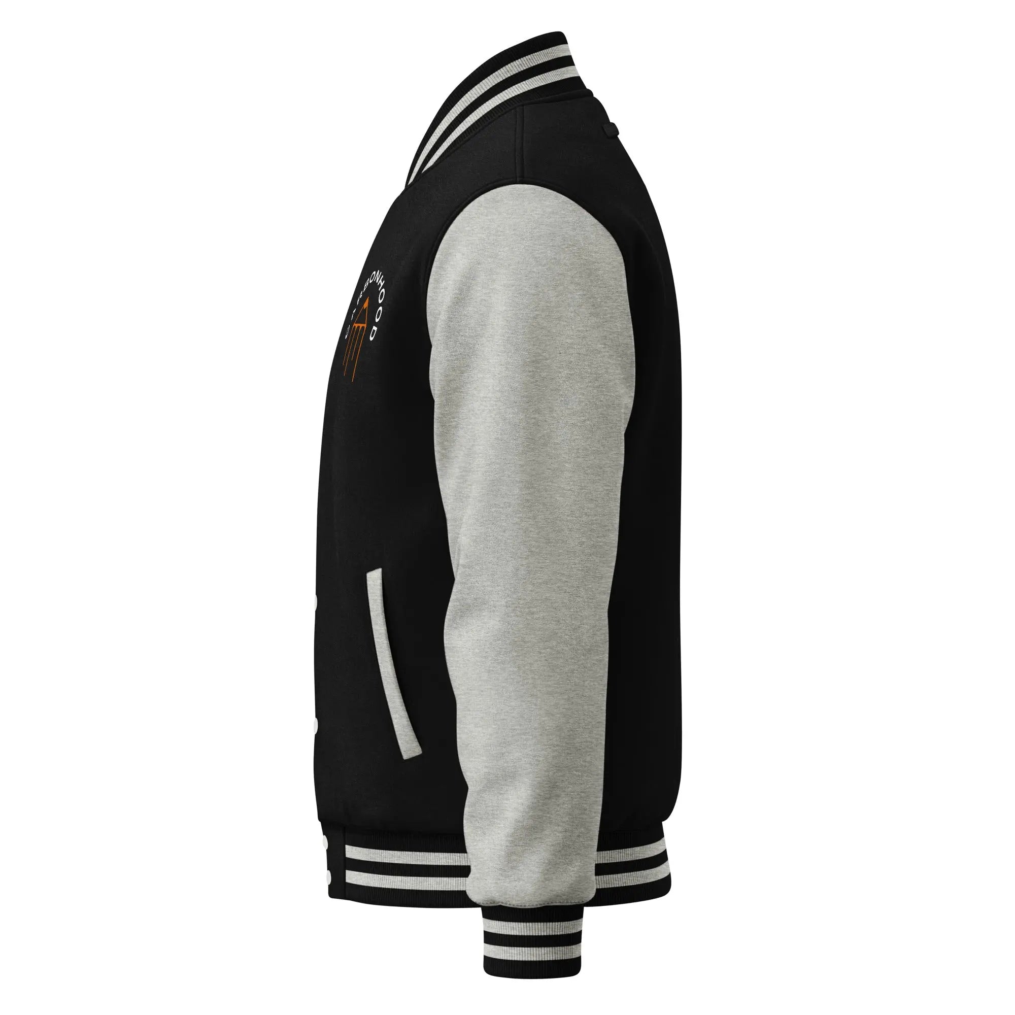 Heavyweight letterman jacket | Carbon Hood GeorgeKenny Design