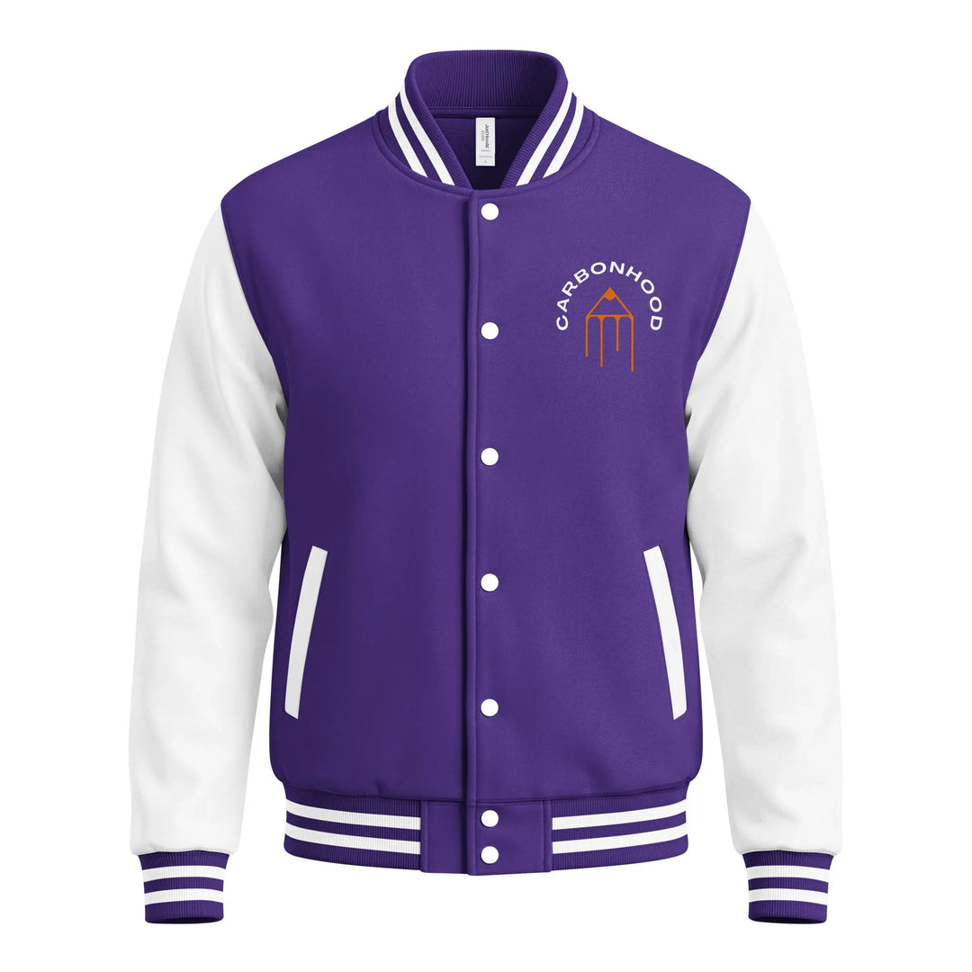 Heavyweight letterman jacket | Carbon Hood GeorgeKenny Design