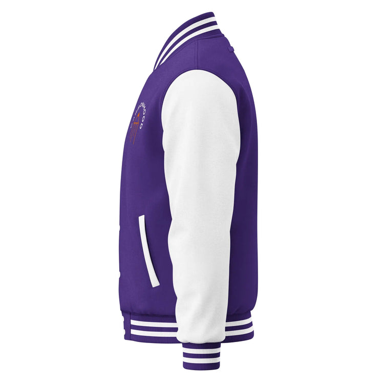 Heavyweight letterman jacket | Carbon Hood GeorgeKenny Design