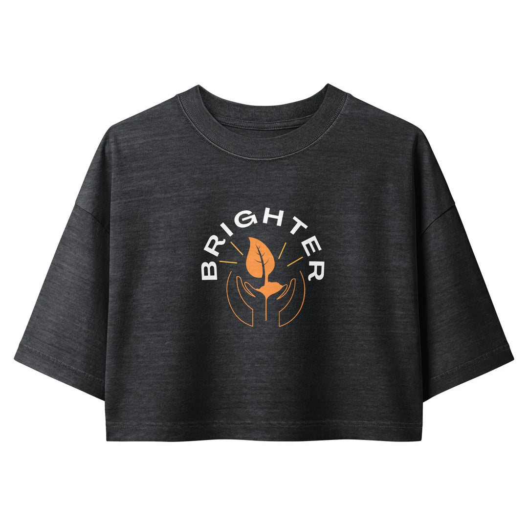 Ladies Garment dye cropped tee | Futures Bright GeorgeKenny Design