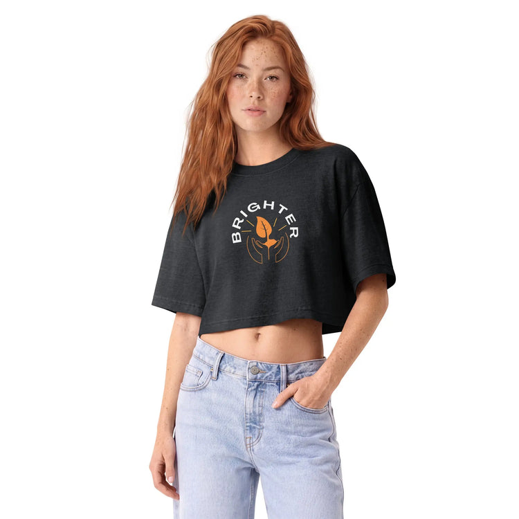 Ladies Garment dye cropped tee | Futures Bright GeorgeKenny Design