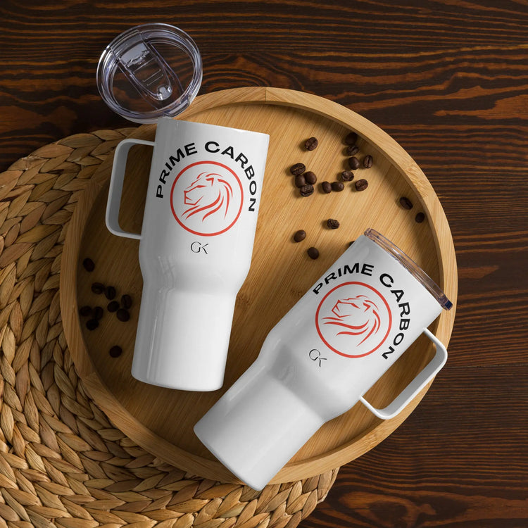 Prime Carbon | Travel mug with a handle GeorgeKenny Design