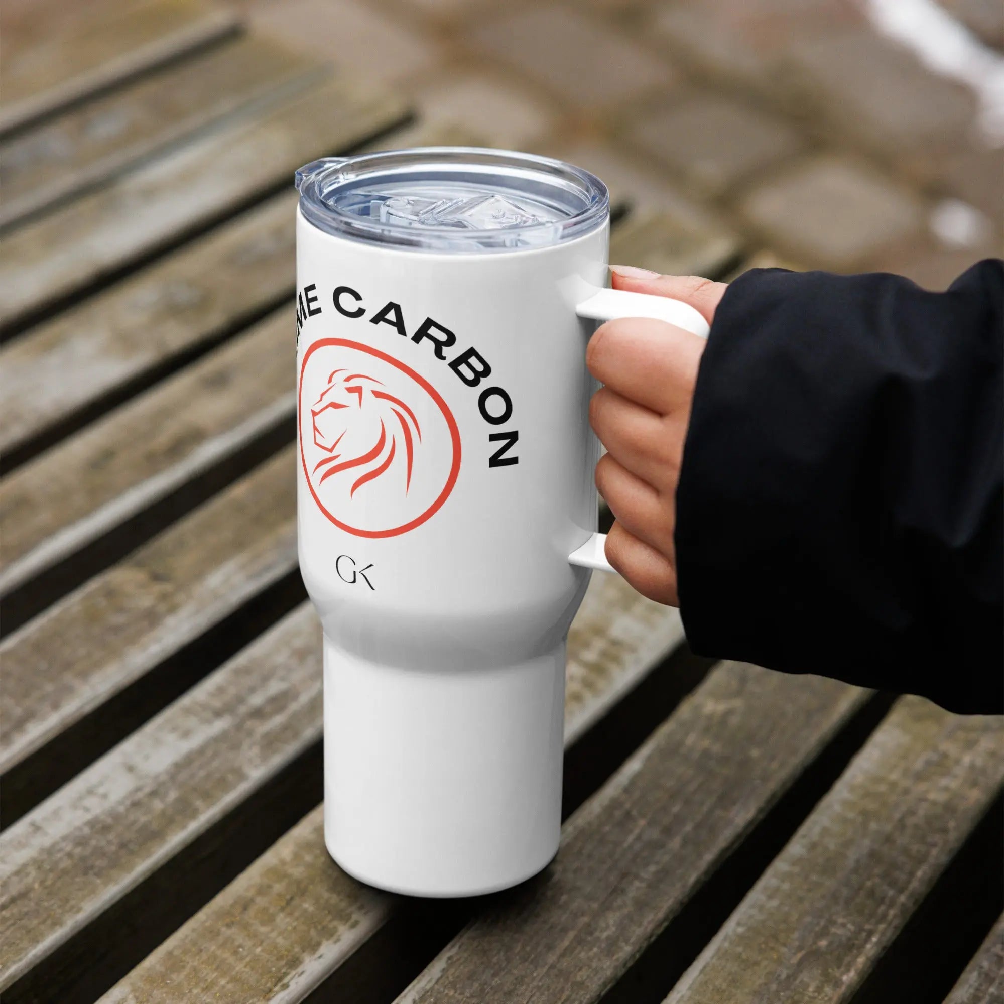 Prime Carbon | Travel mug with a handle GeorgeKenny Design