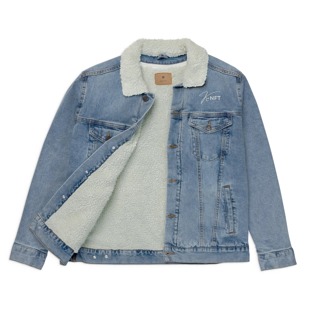 Unisex denim sherpa jacket GeorgeKenny Design
