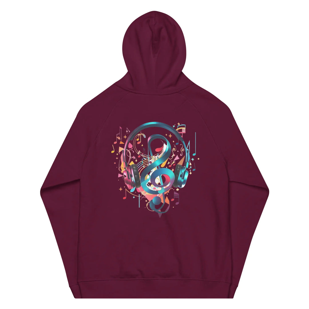 Unisex eco raglan hoodie GeorgeKenny Design