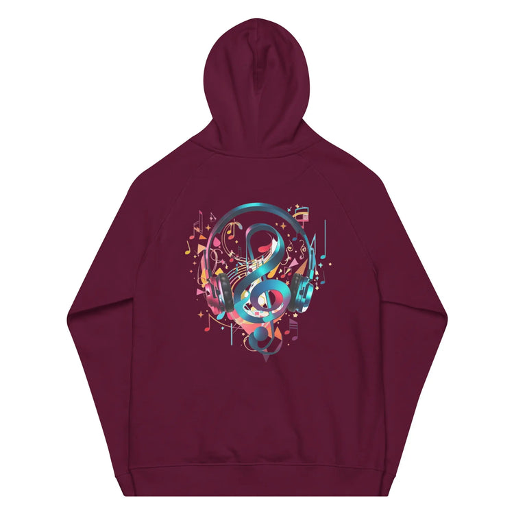 Unisex eco raglan hoodie GeorgeKenny Design