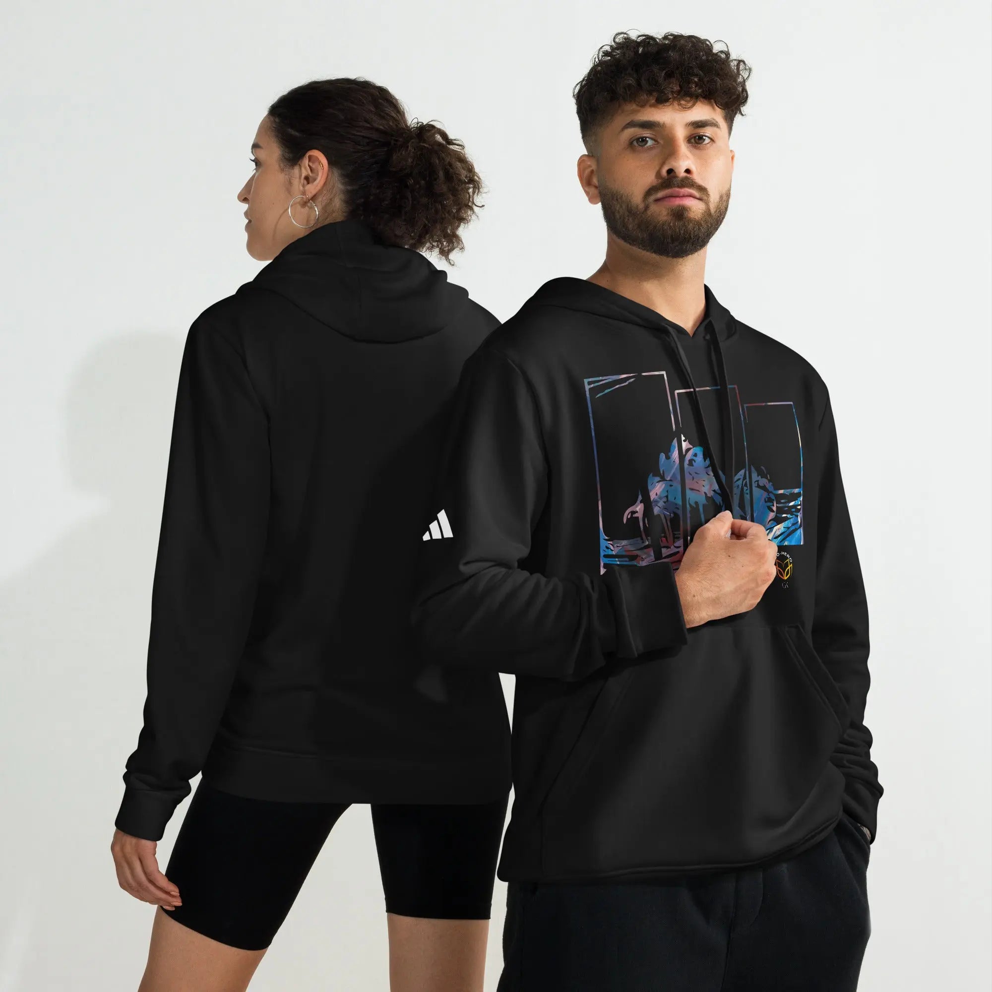 adidas fleece hoodie | Eco Hero Sphinx GeorgeKenny Design