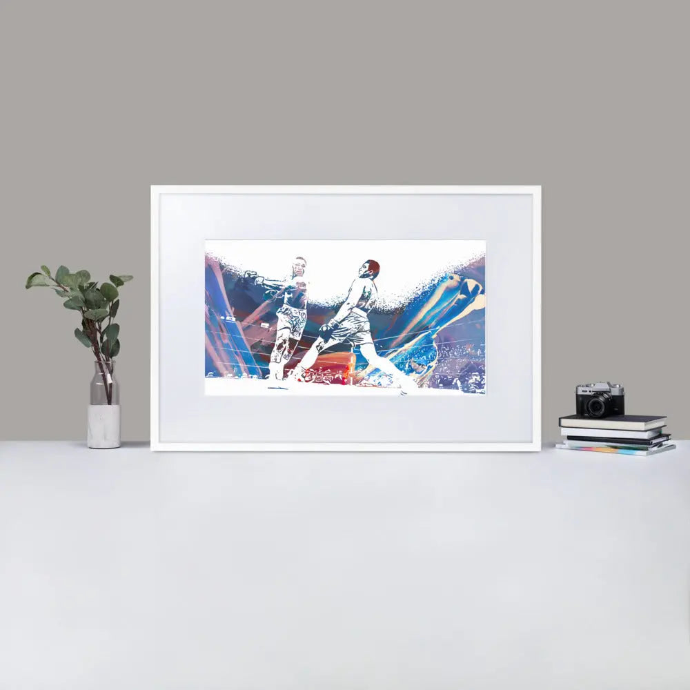 Ali + Frazier - Framed Print With Mat - Abstract Dream Base Pattern 4 - GeorgeKenny Design